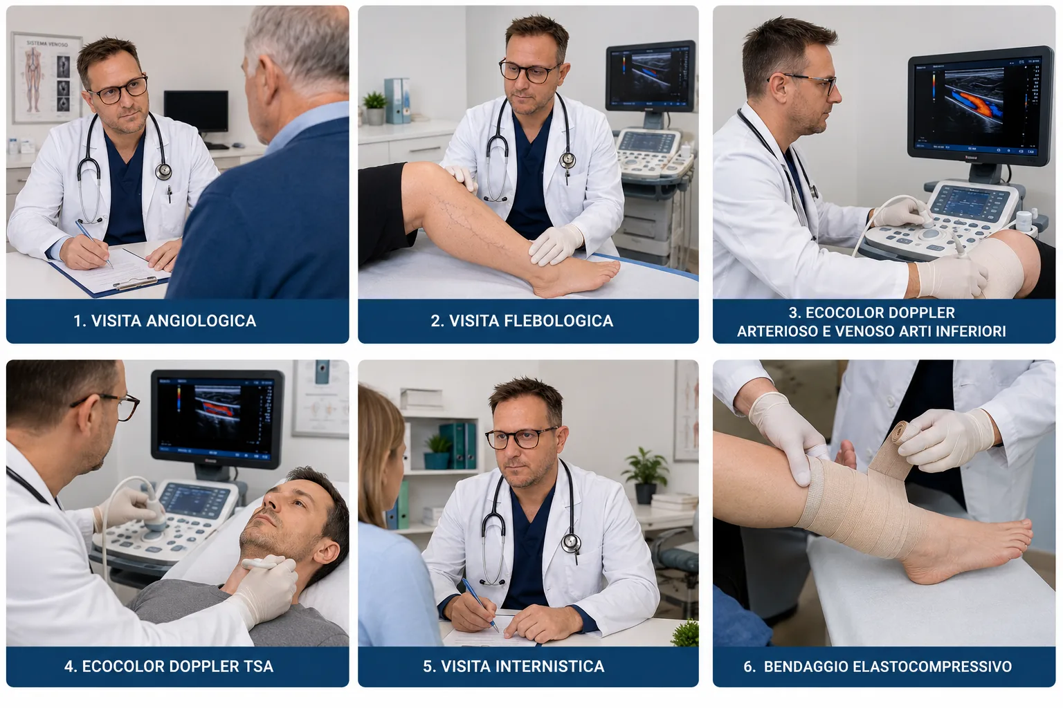 Panoramica dei servizi angiologici e diagnostici